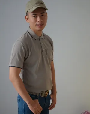 ÁO THUN NAM CỔ DỆT BO ĐẠI NT 2